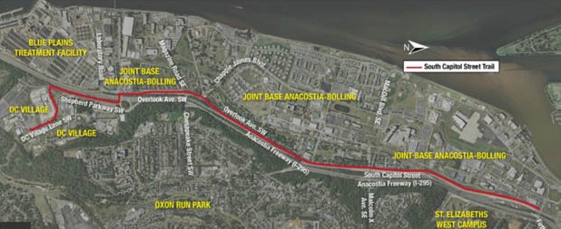 South Capitol Street Rail Map
